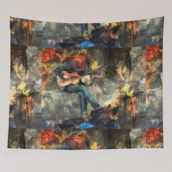 Item preview, Vintage Retro Guitar Player designed and sold by iTrending.