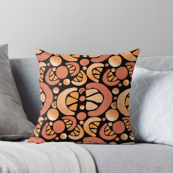 Item preview, Patrón de fruta naranja sobre negro designed and sold by OneLook.