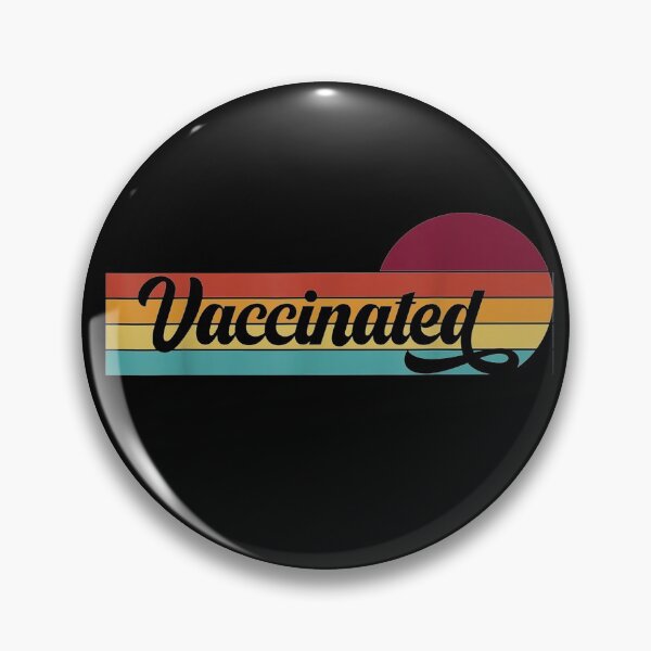 Item preview, Vaccinated Retro Sunset Pro Vaccination Immunization designed and sold by markknotts.