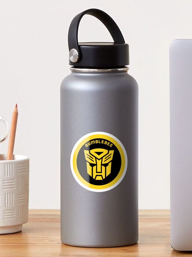 2012 Transformers Bumble Bee Hasbro water bottle with Lanyard