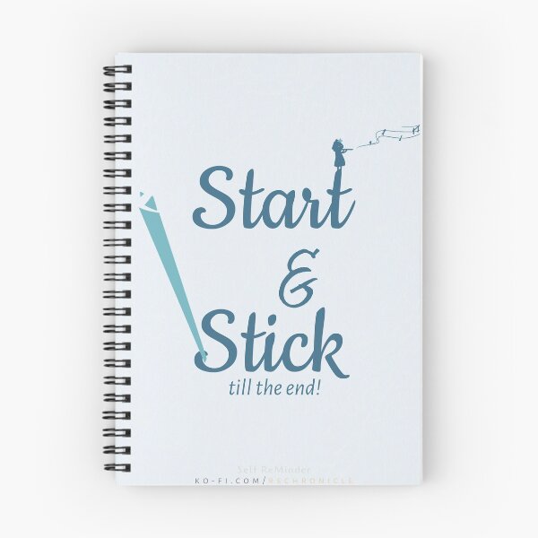 Item preview, Start and Stick till the end designed and sold by Rechronicle.