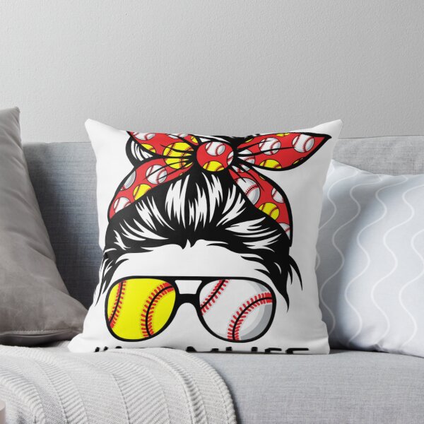 Artikelvorschau, Mutter Leben Softball Baseball Muttertag Messy Bun entworfen und verkauft von BiancaMoss51.