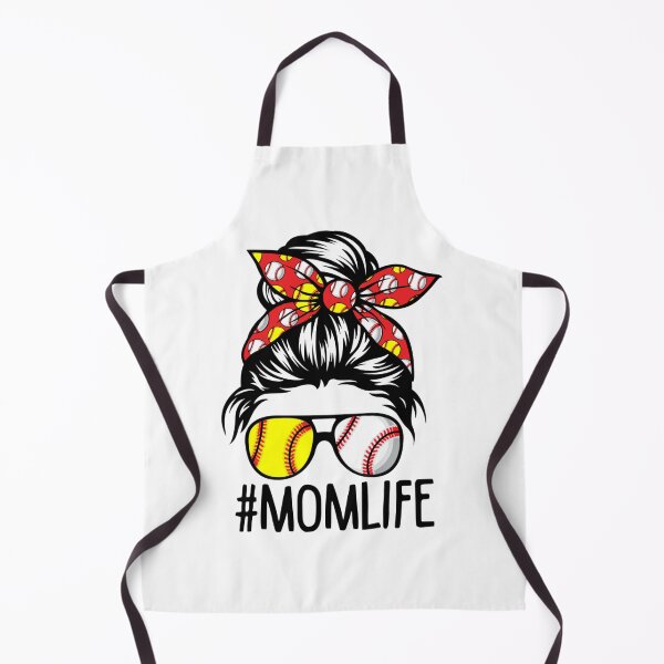 Artikelvorschau, Mutter Leben Softball Baseball Muttertag Messy Bun entworfen und verkauft von BiancaMoss51.