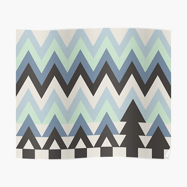 ZigZaggy Nature Poster