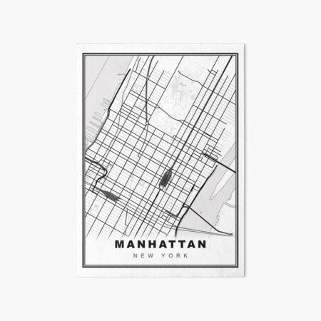 Artikel-Vorschau von Midtown Manhattan Karte, designt und verkauft von Tamas Das.