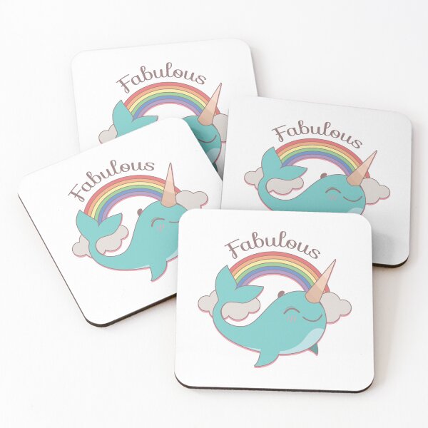 Item preview, Fabulous narwhal illustration designed and sold by GazingNeko.