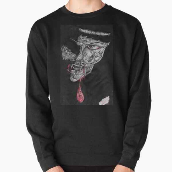 Blood Lust the Face of Fear Pullover Sweatshirt