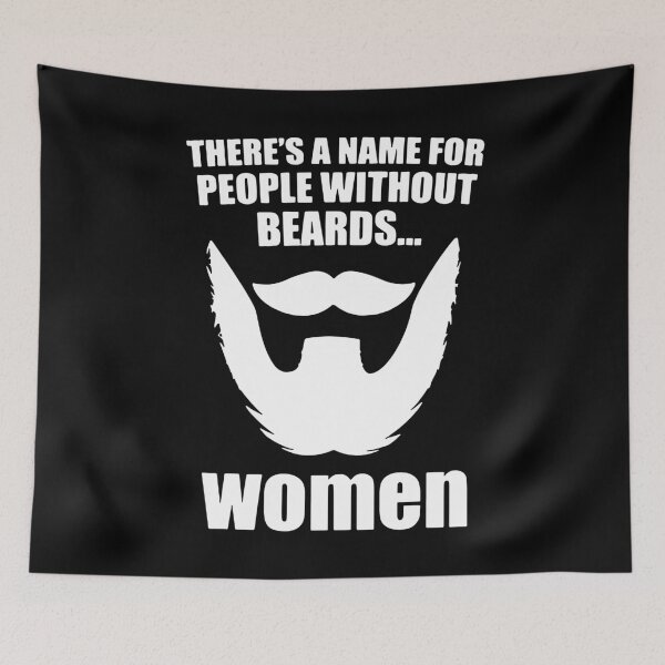 Item preview, Funny Beards Quote designed and sold by MakeItTrend.