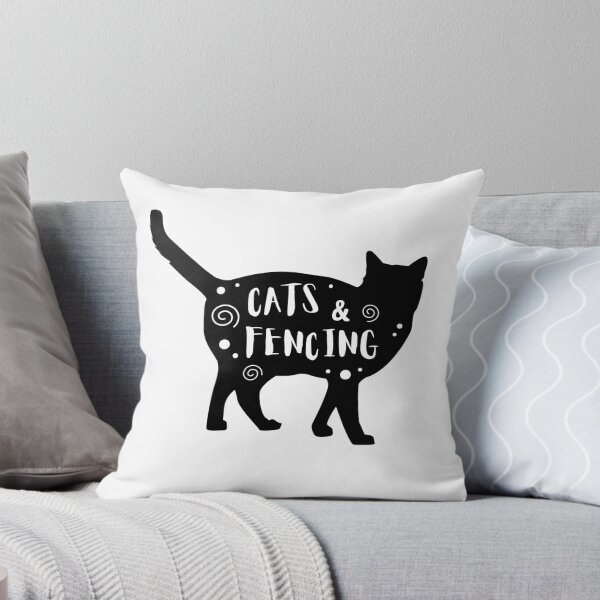 Item preview, Cats & fencing designed and sold by TheGreenGoat.