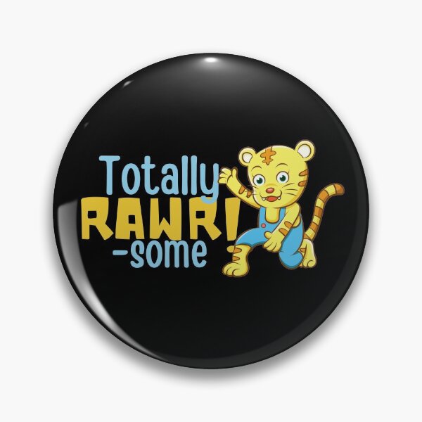 Item preview, Totally Rawrsome Orange and Blue Tiger Design designed and sold by SweetAndSpice.