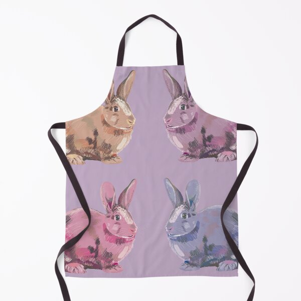 Item preview, Four cute rabbits on pink designed and sold by korasi.