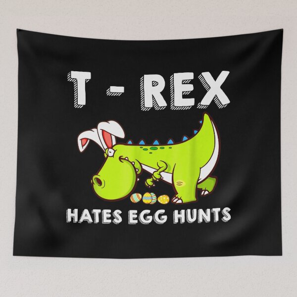Item preview, Bunny Dinosaur Easter Day T-Rex Hates Egg Hunts designed and sold by HungDesigner.
