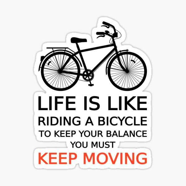 Item preview, life is like riding a bicycle, text design, word art designed and sold by beakraus.