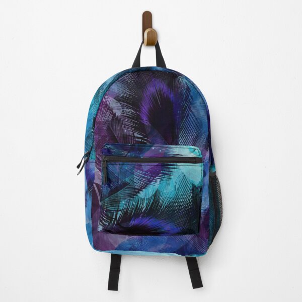 Item preview, Turquoise and Purple Peacock Feather Pattern designed and sold by SoccaTamam.