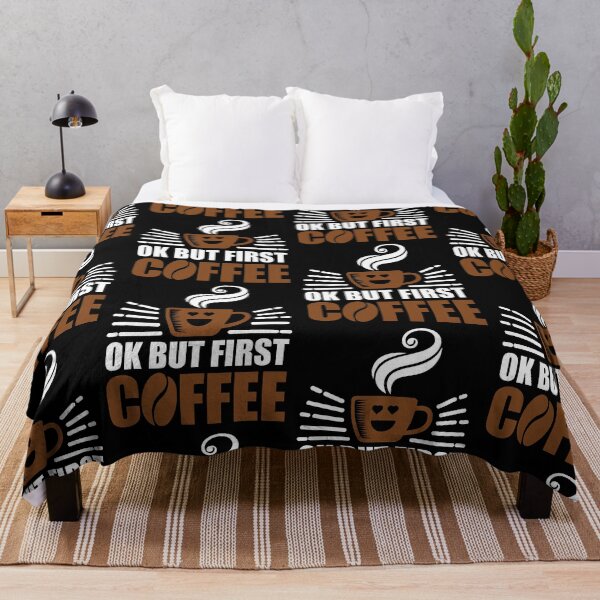 Item preview, Ok But First Coffee | Hate Mornings designed and sold by GravitiTees.