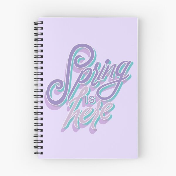 Item preview, Purple Spring Phrase spring is here designed and sold by Queengood.