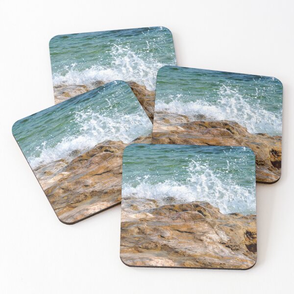Item preview, Ocean waves crashing on the rocks designed and sold by Velvet Photos.