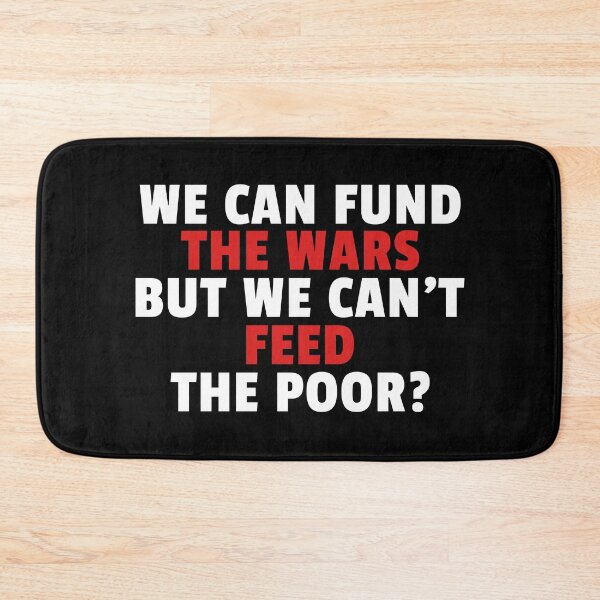 Item preview, Poverty War Political Slogan Leftist Pacifist Anti Capitalism Quote designed and sold by sillyquestions.