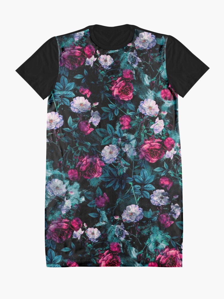Alternate view of RPE FLORAL ABSTRACT III Graphic T-Shirt Dress