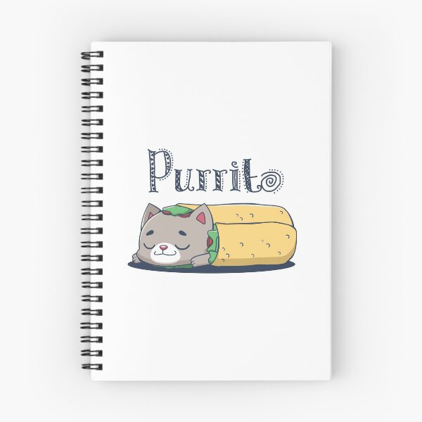 Item preview, Purrito pun designed and sold by GazingNeko.