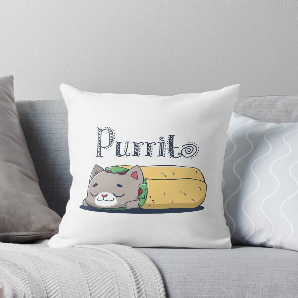 Item preview, Purrito pun designed and sold by GazingNeko.