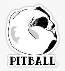 A Tiny Big Dog - Love for Pitballs. Sticker