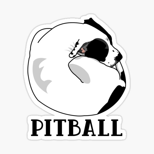 A Tiny Big Dog - Love for Pitballs.  Sticker