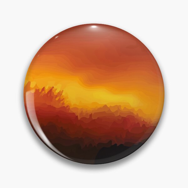 Item preview, Sunset Secne on Hills, abstract painting designed and sold by blueocan.