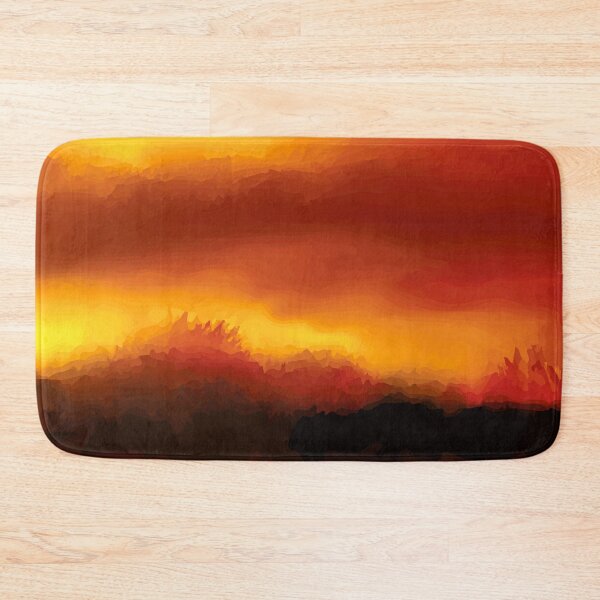 Item preview, Sunset Secne on Hills, abstract painting designed and sold by blueocan.