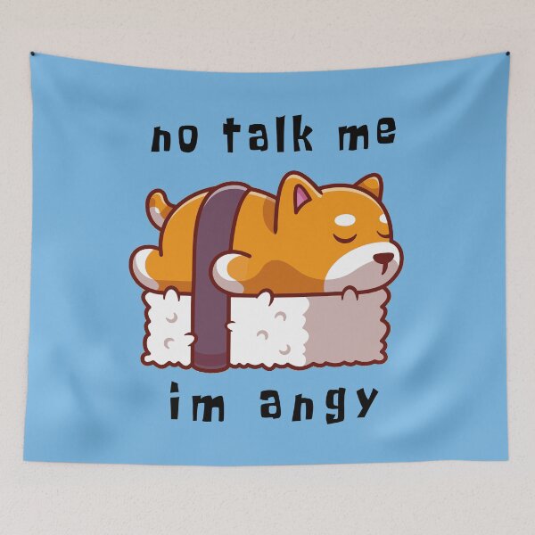 Item preview, no talk me im angy, funny gift for mom , Sleepy Doggy, lovers Shiba Inu Dogs, kawaii pet designed and sold by RM2017.