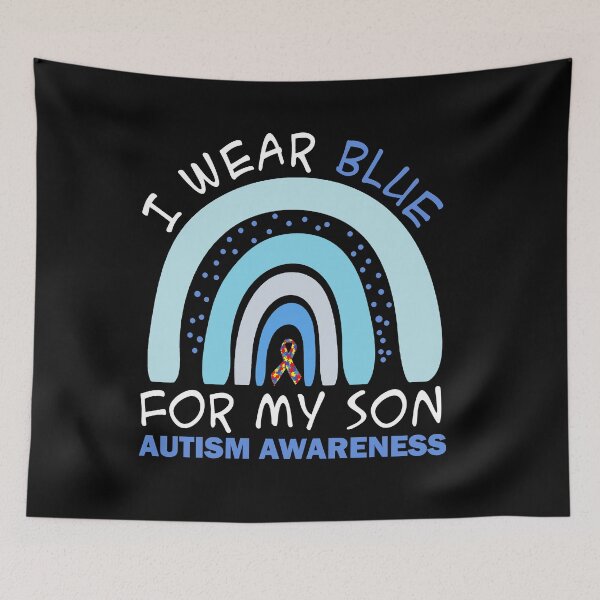Item preview, I Wear Blue For My Son Autism Awareness Gifts For Mom Dad Shirt designed and sold by Onlyc2025.