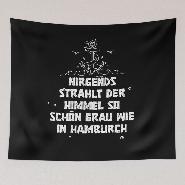 Item preview, Hamburg Fan Saying Anchor Gray Sky designed and sold by AOCreativeProd.