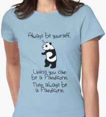 Always Be Yourself, Unless You Can Be A Pandicorn Women's Fitted T-Shirt