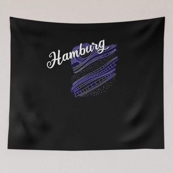 Item preview, Galaxy Lettering Watercolor Hamburg designed and sold by AOCreativeProd.