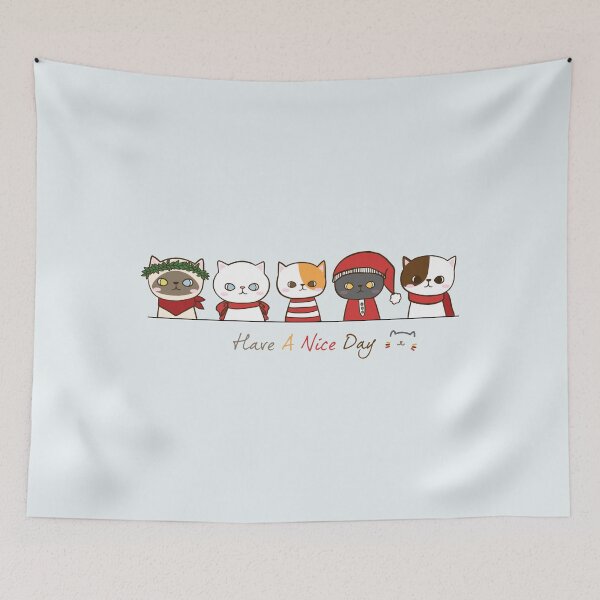 Item preview, Cute Cats Have A Nice Day designed and sold by Haxino.
