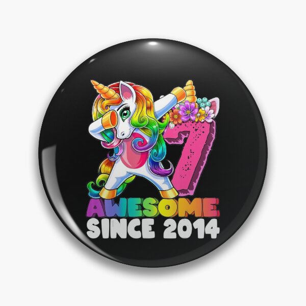 Artikelvorschau, Genial seit 2014 Dabbing Unicorn 7Th Birthday Girls entworfen und verkauft von Jindohu58299.
