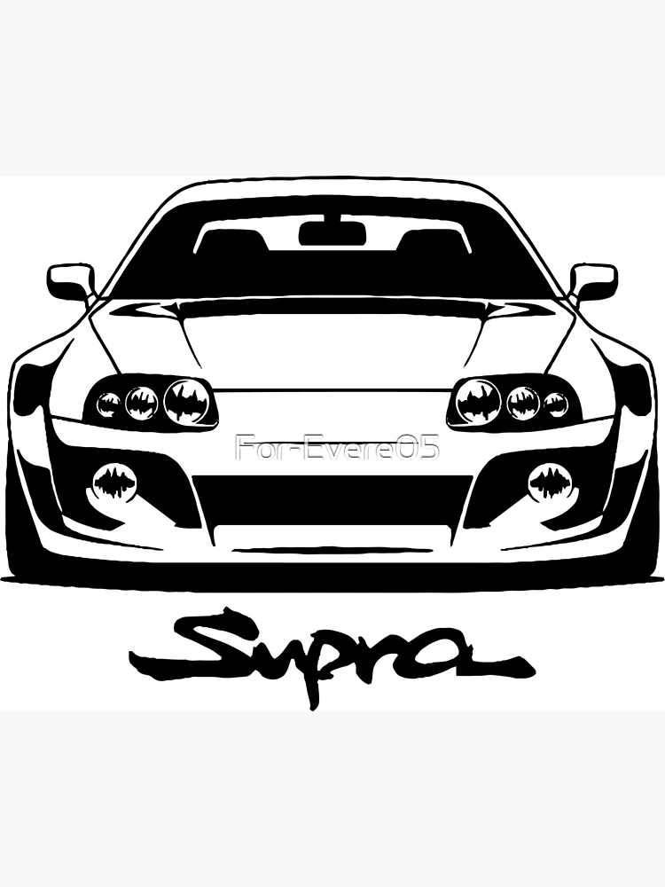 toyota supra mk4 21918630 Vector en Vecteezy