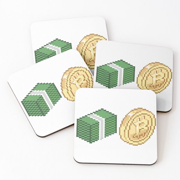 Item preview, Arte del pixel del dólar de Bitcoin designed and sold by Jane Rezy.