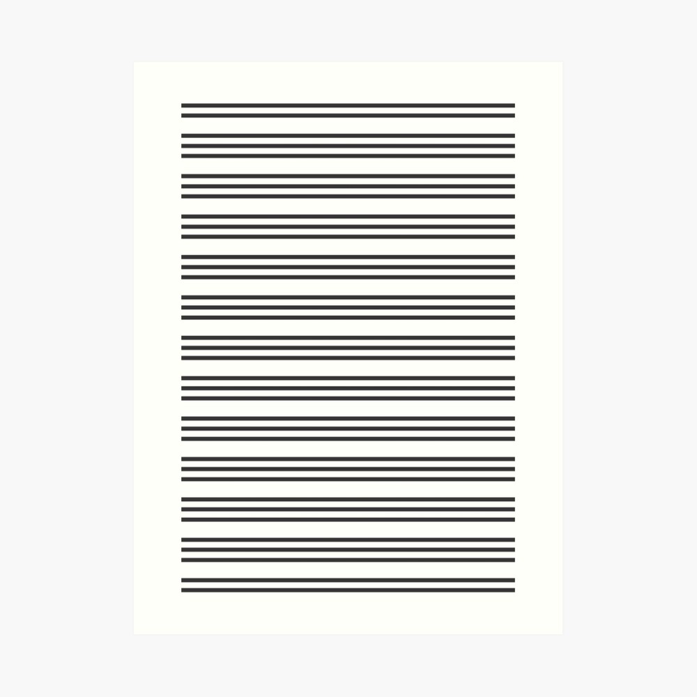 black-grey-on-white-three-stripes-pattern-horizontal-stripes-poster-for-sale-by-simplystripes-redbubble for Free Printable Black And White Striped Paper Black Grey on White Three Stripes Pattern | Horizontal Stripes |