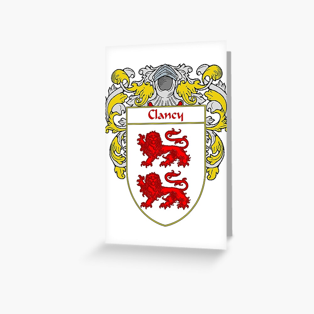 Clancy Coat of Arms Vintage Poster 