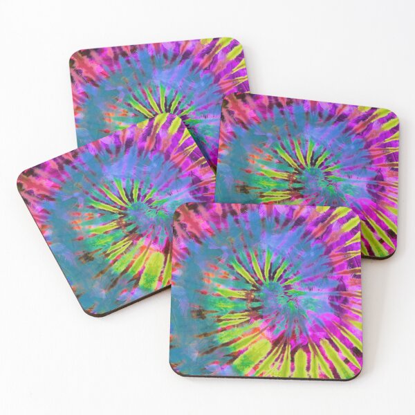 Item preview, Tie Dye Trippy Spiral Peacock Feather Pattern designed and sold by SoccaTamam.