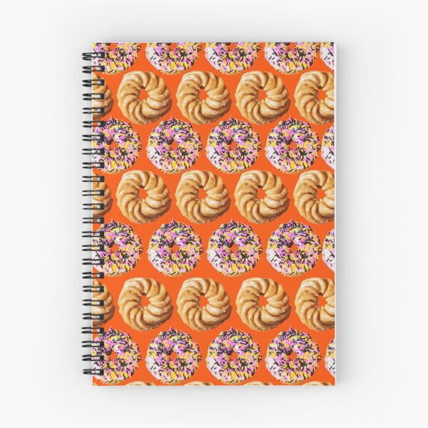 Item preview, Sprinkle donuts and honey crullers on a bright orange background designed and sold by LevyAmanda.