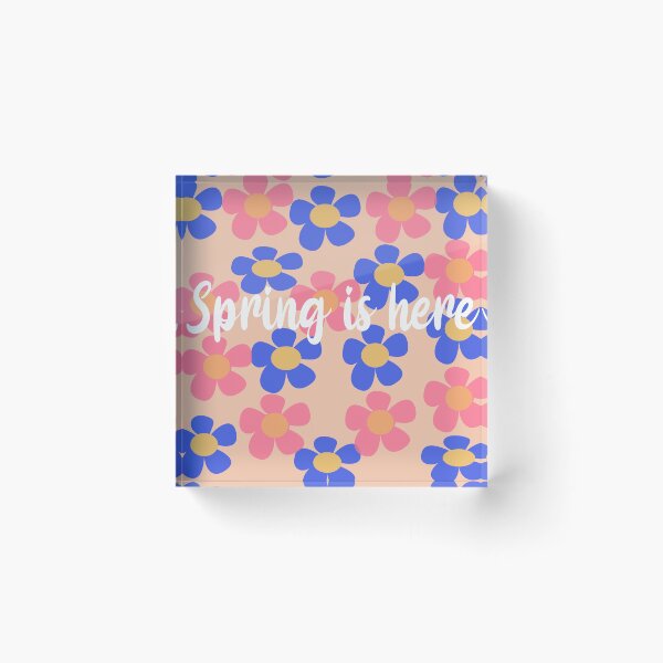 Item preview, colorful flower pattern spring is here designed and sold by Northendesigns.