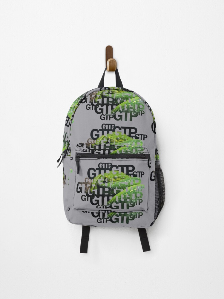 Thumbnail 1 of 3, Backpack, Green Tree Python Reptile Keeper Snake designed and sold by JRRTs.