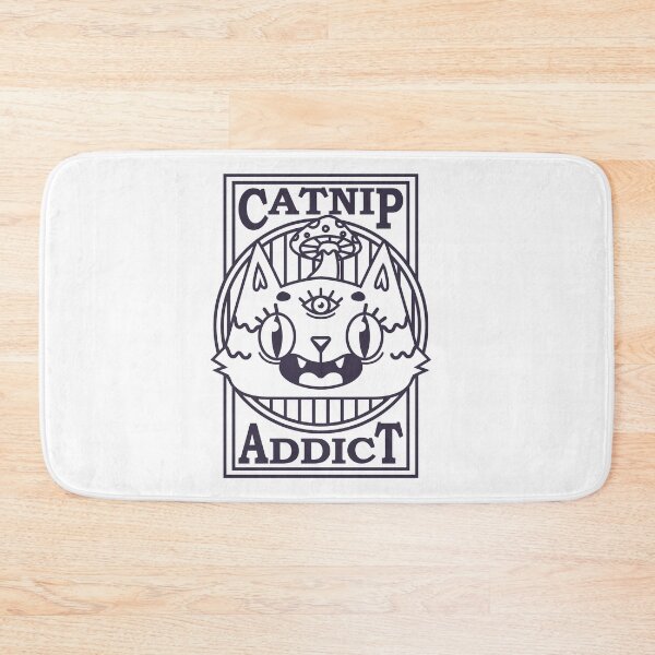 Item preview, Catnip addict illustration designed and sold by GazingNeko.