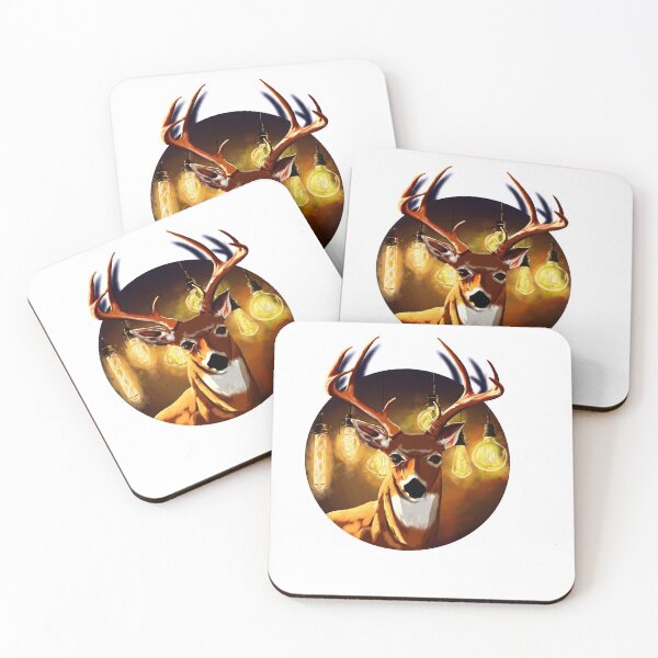 Item preview, Deer x vintage light bulb designed and sold by Geraldine-N.