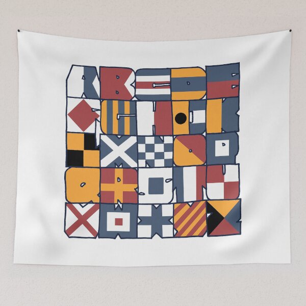 Item preview, Nautical signal flags designed and sold by NitArtCafe.