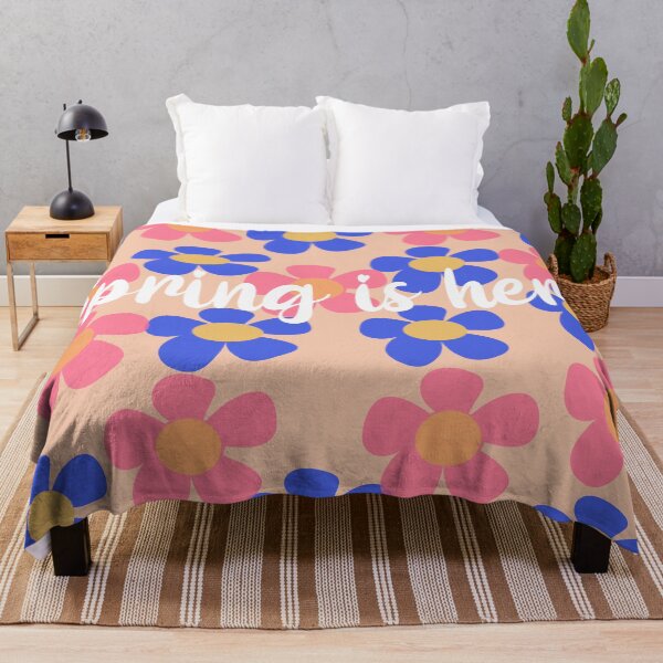 Item preview, colorful flower pattern spring is here designed and sold by Northendesigns.