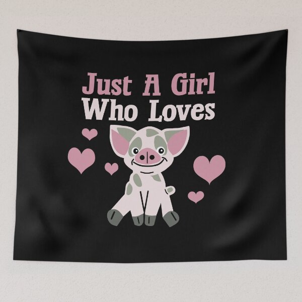 Item preview, Just A Girl Who Loves Pigs designed and sold by Trace1234.