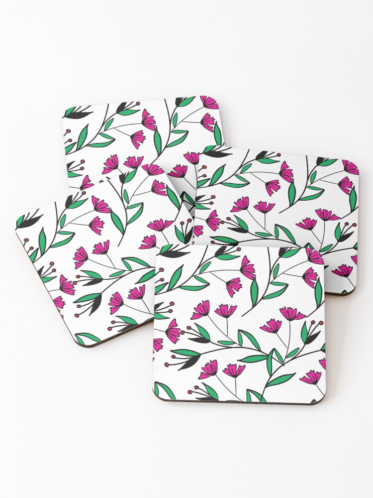 Thumbnail 1 of 5, Coasters (Set of 4), Spring is here collection designed and sold by Fortified.